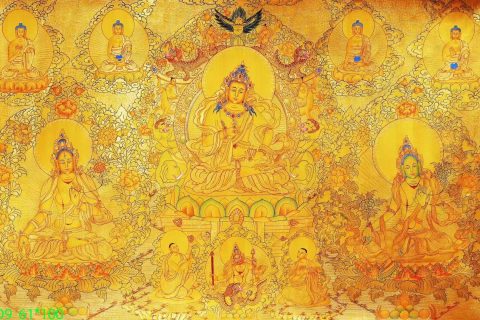 编号138-268673：黄金唐卡-金刚萨埵（61*100CM左右）
