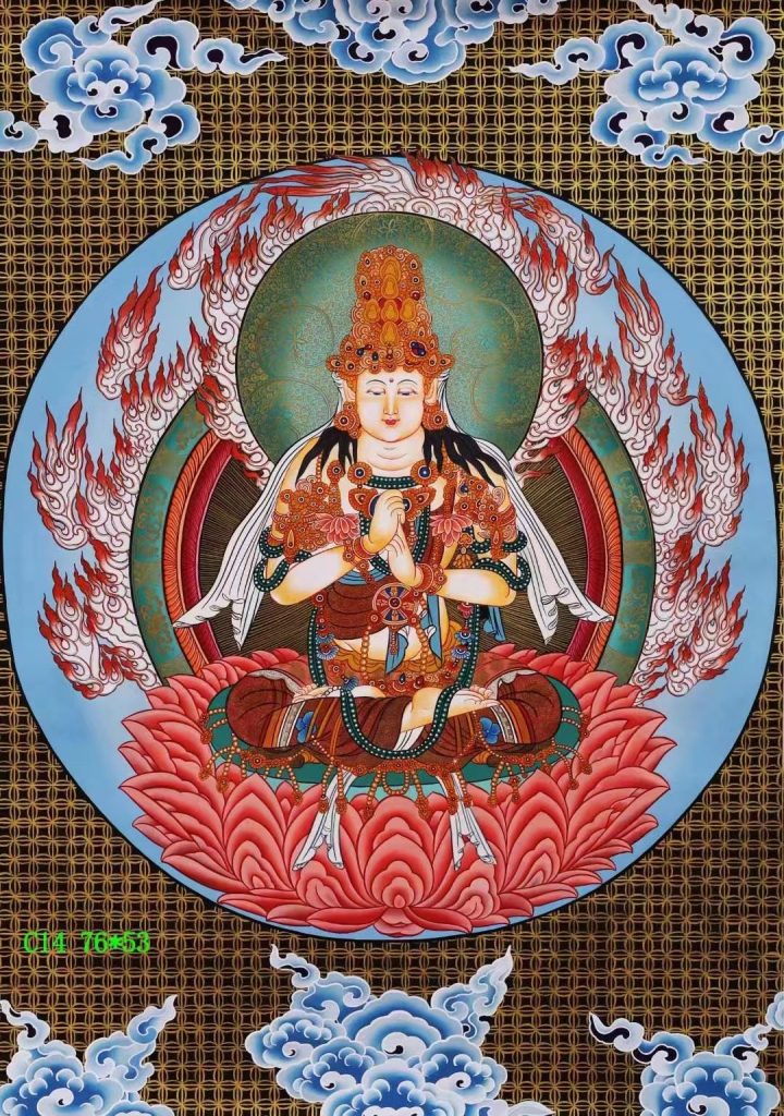 编号138-471994：彩绘唐卡-大日如来（60*45CM左右）