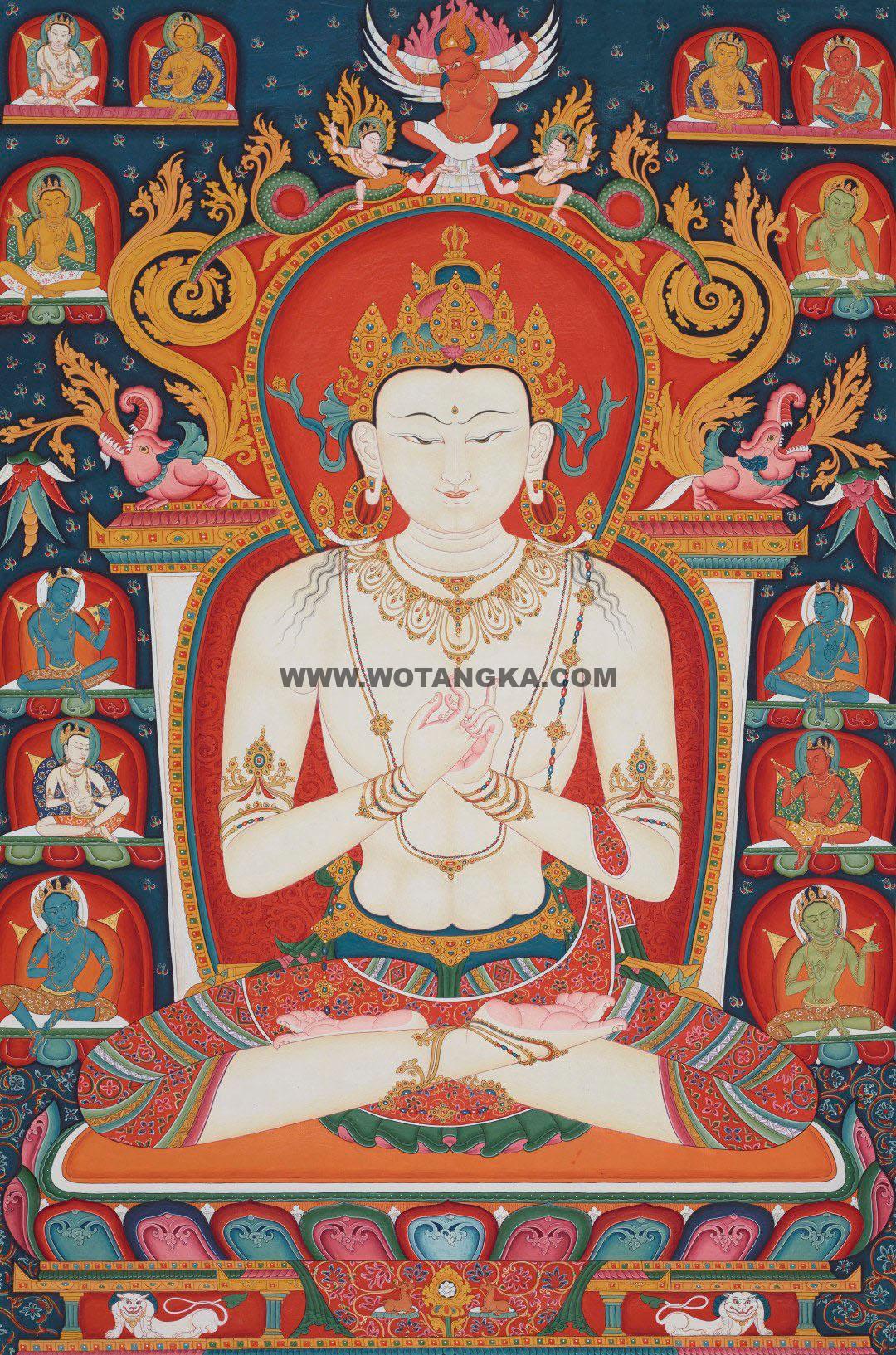 沃唐卡编号AC11509：五方佛·如来佛