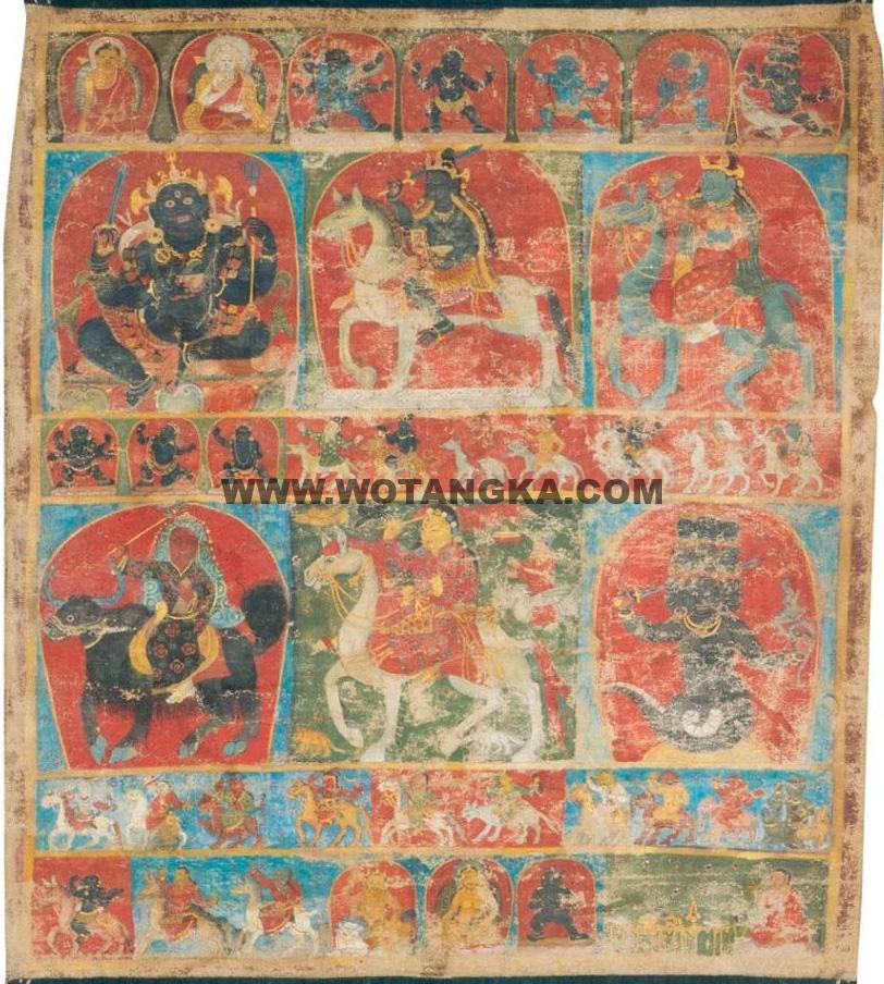 沃唐卡编号AC32774：护法神