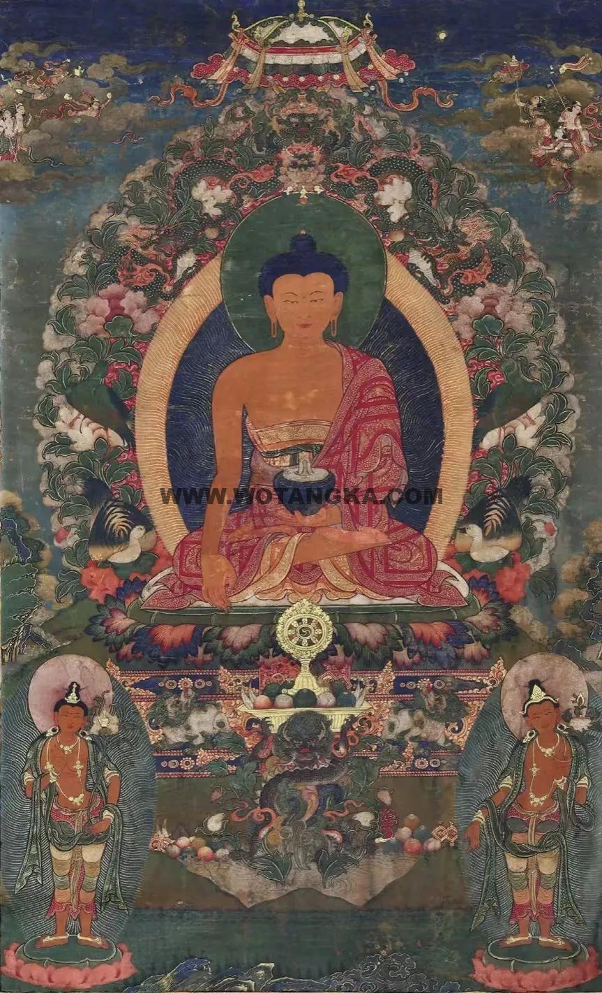 沃唐卡编号AC45384：释迦牟尼佛