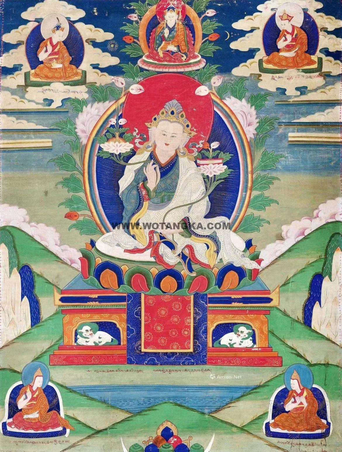 沃唐卡编号AC50386：藏王·赤松德赞