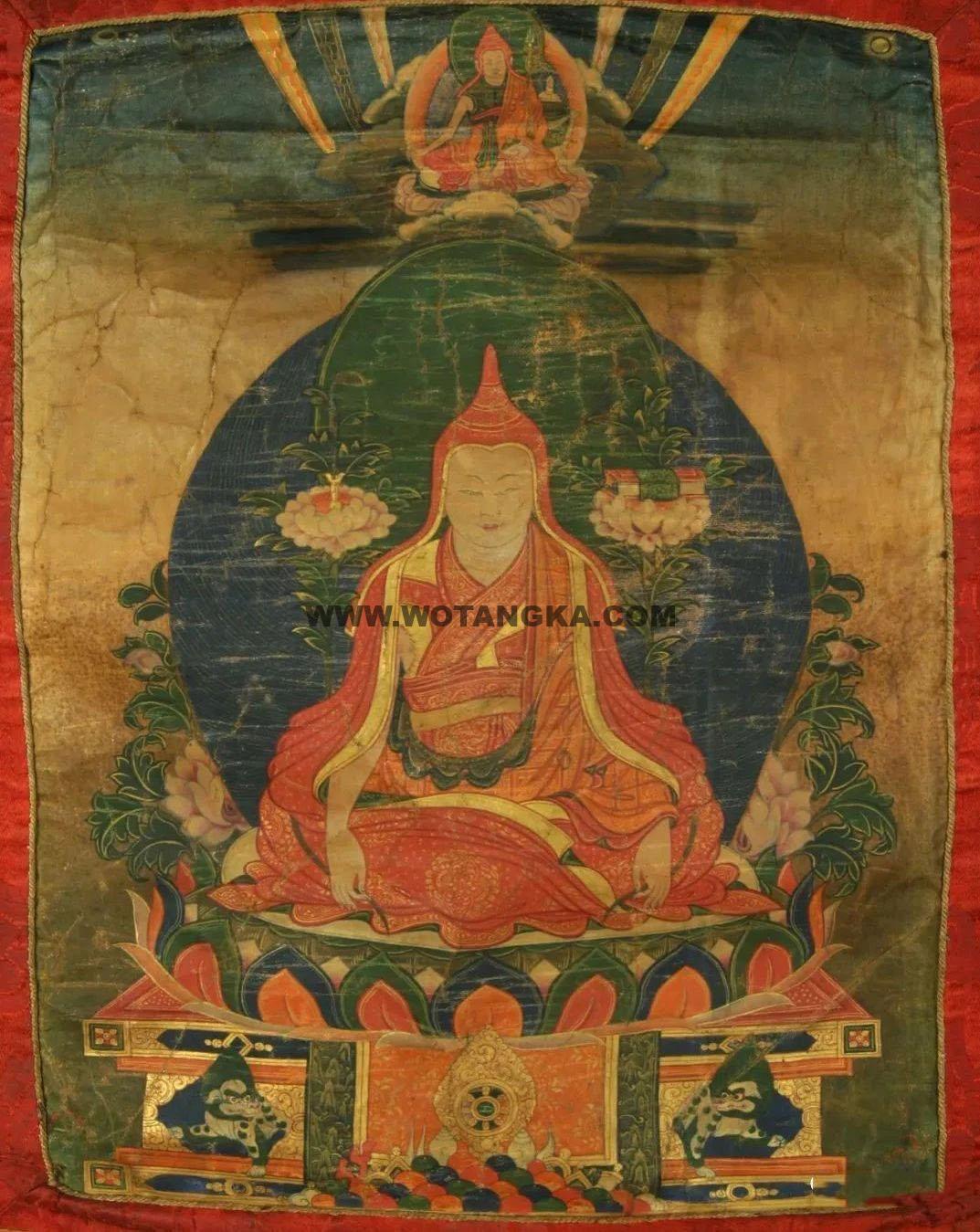 沃唐卡编号AC65587：龙钦巴尊者