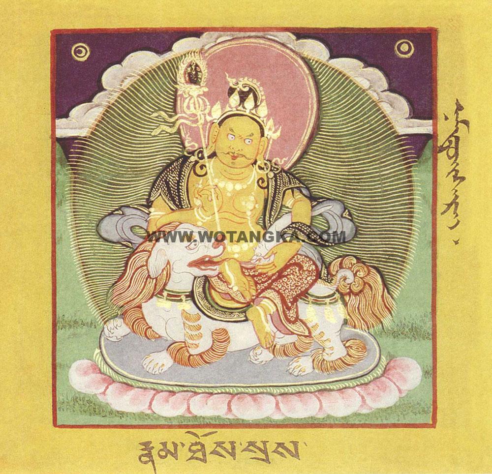 沃唐卡·佛像总集编号BC18912：宝生百法·圣度母·多闻天王