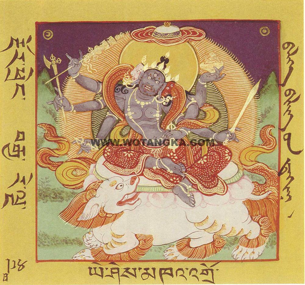 沃唐卡·佛像总集编号BC86006：《金刚鬘》和《究竟瑜伽鬘》所说曼陀罗之尊神·智慧空行母