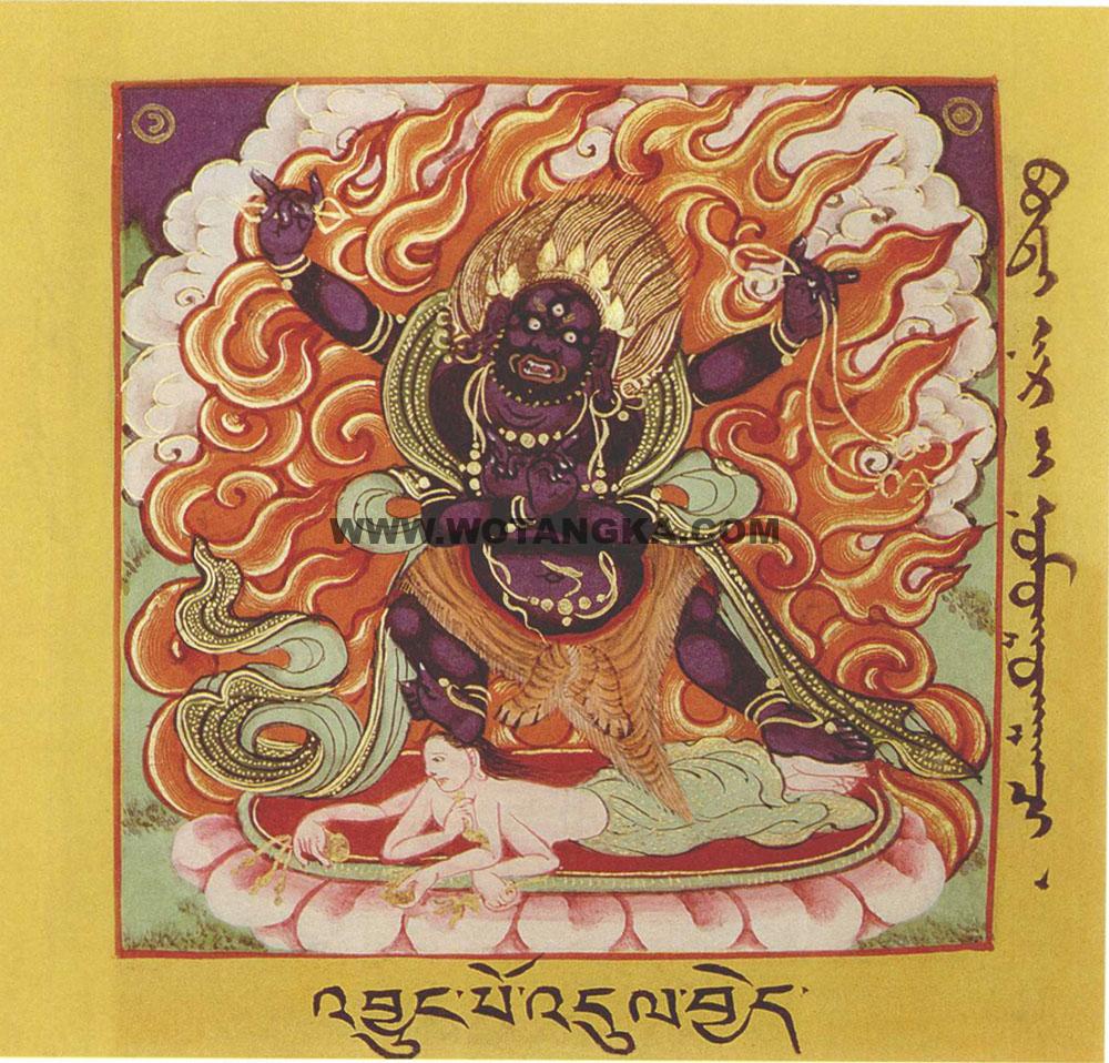 沃唐卡·佛像总集编号BC87820：《金刚鬘》和《究竟瑜伽鬘》所说曼陀罗之尊神·降伏部多金刚