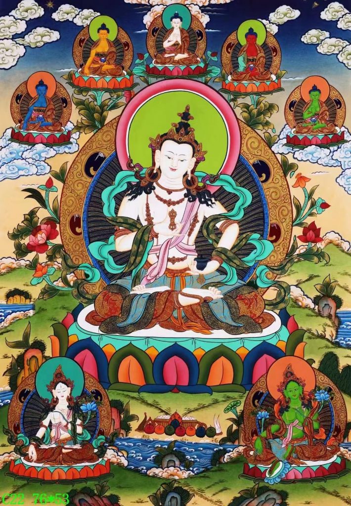 编号138-188801：彩绘唐卡-金刚萨埵（76*53CM左右）