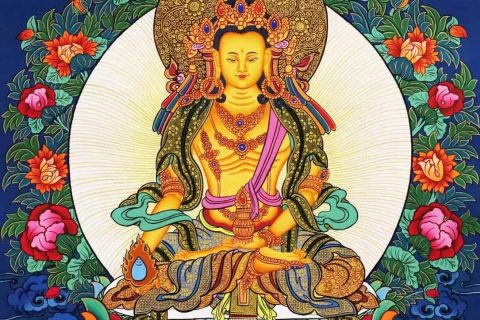 编号138-945105：彩绘唐卡-地藏王菩萨（60*43CM左右）