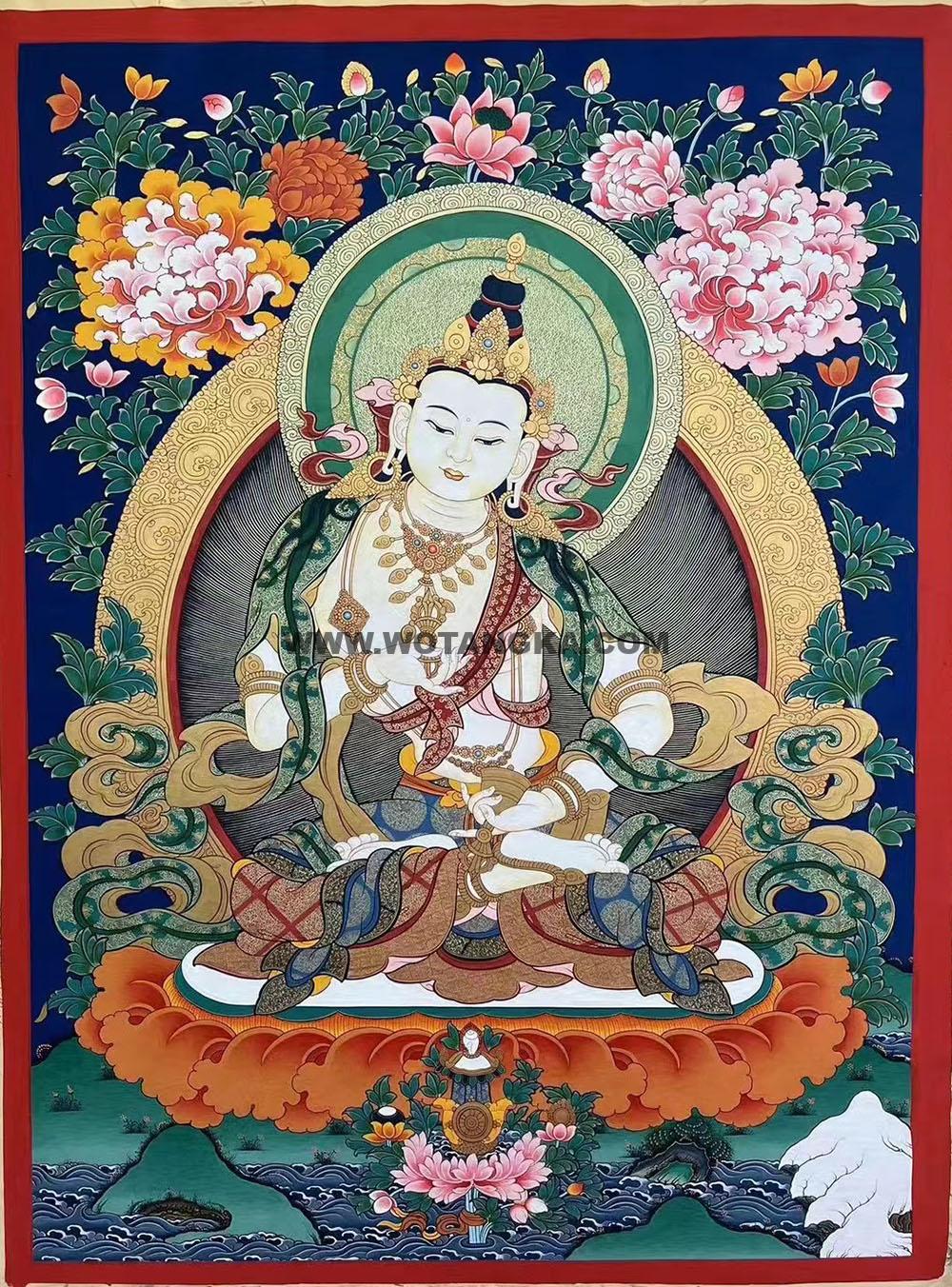 热贡-拉藏·画院：彩绘唐卡-金刚萨埵（60*45CM左右）