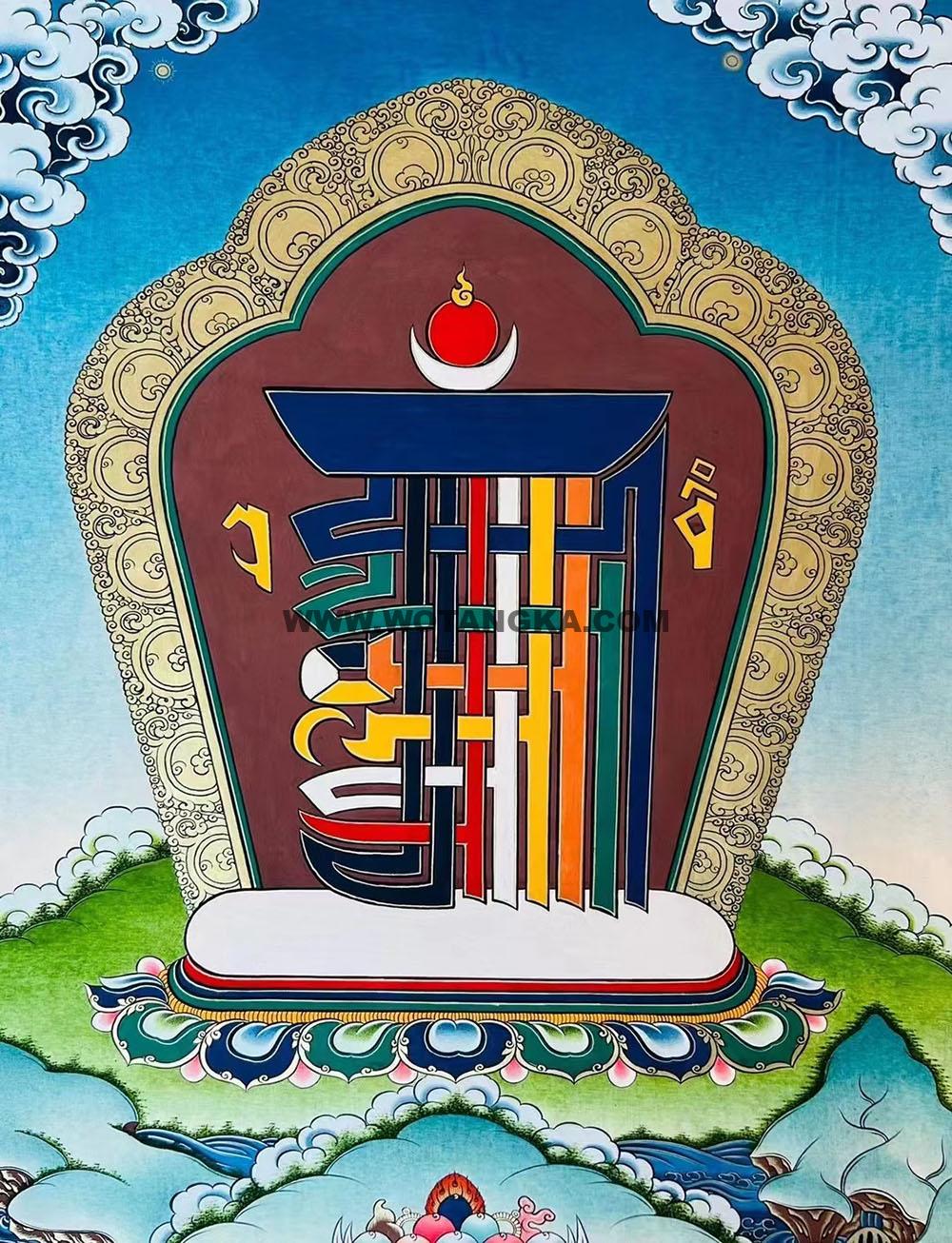 热贡-拉藏·画院：彩绘唐卡-十相自在（60*45CM左右）