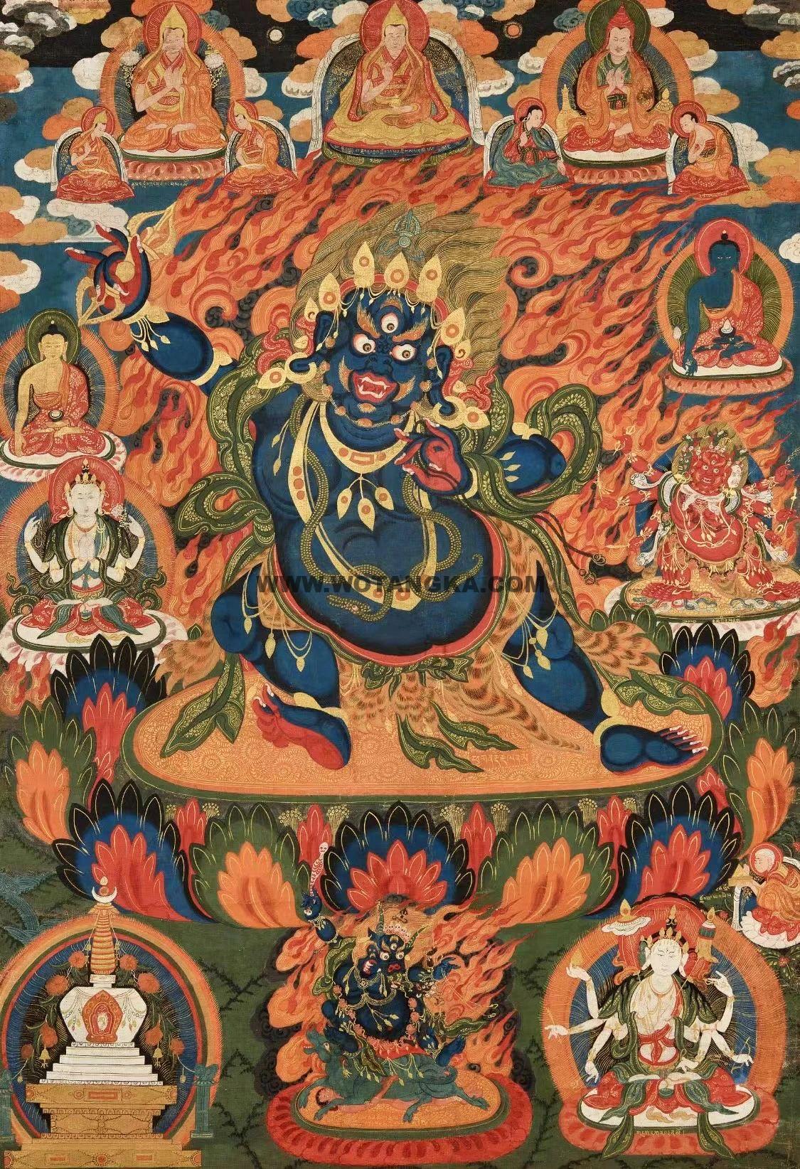 沃唐卡编号AC17641:金刚手菩萨