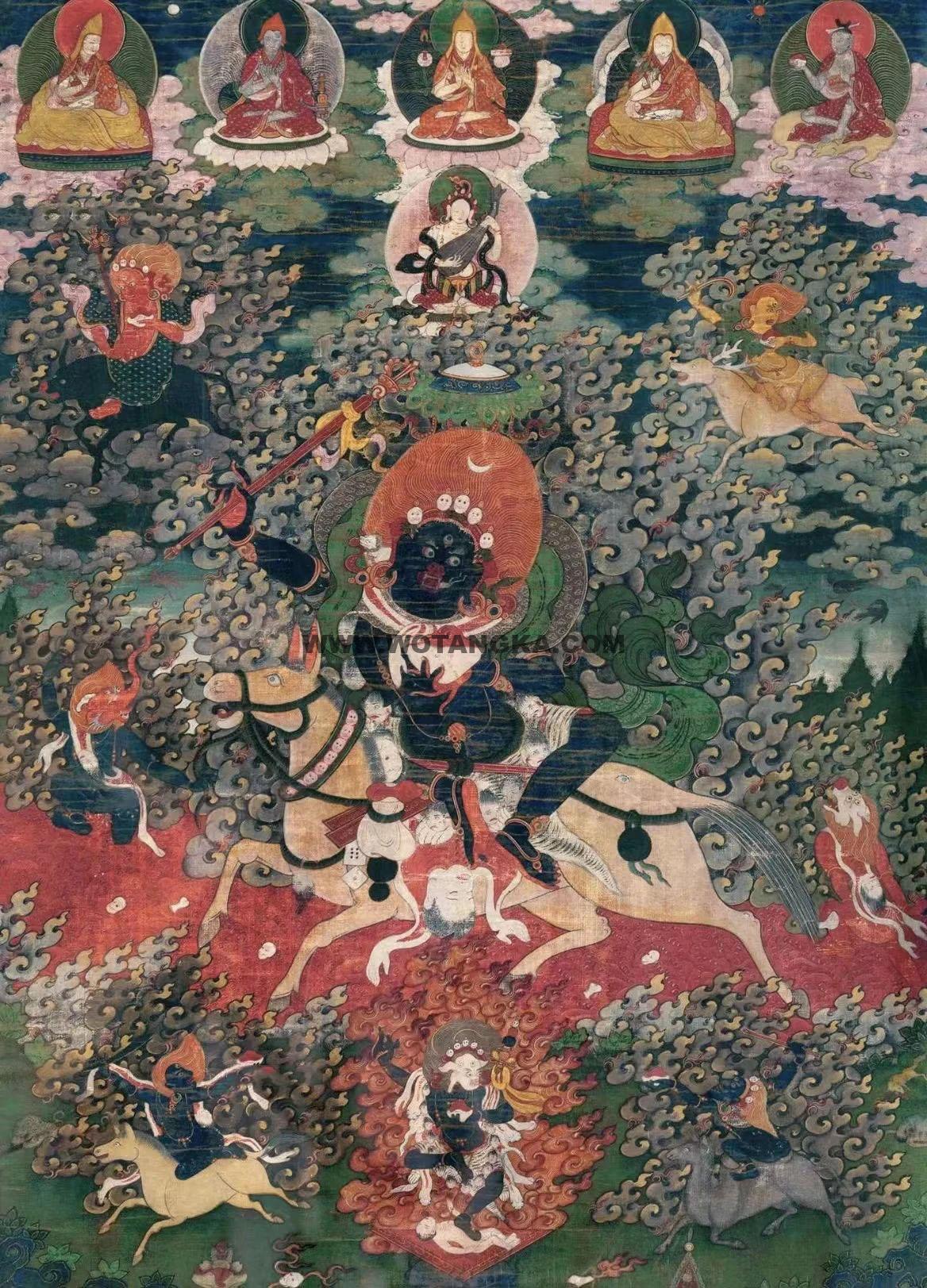 沃唐卡编号AC24543：吉祥天母