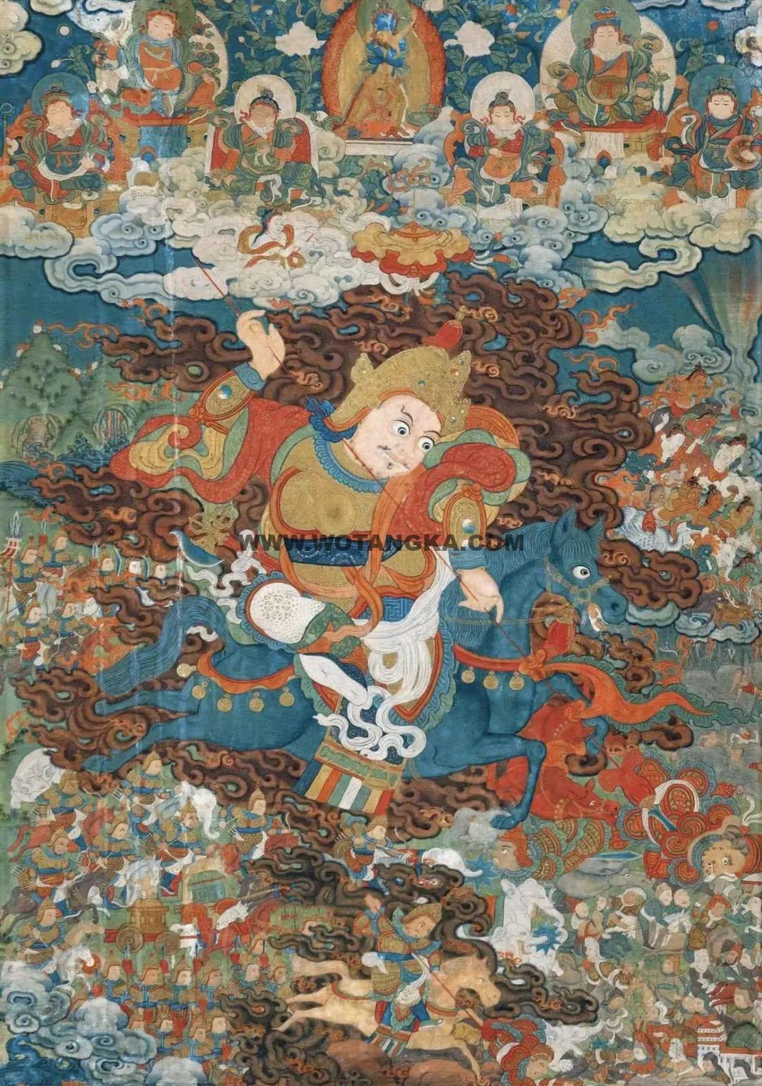 沃唐卡编号AC28813：香巴拉王