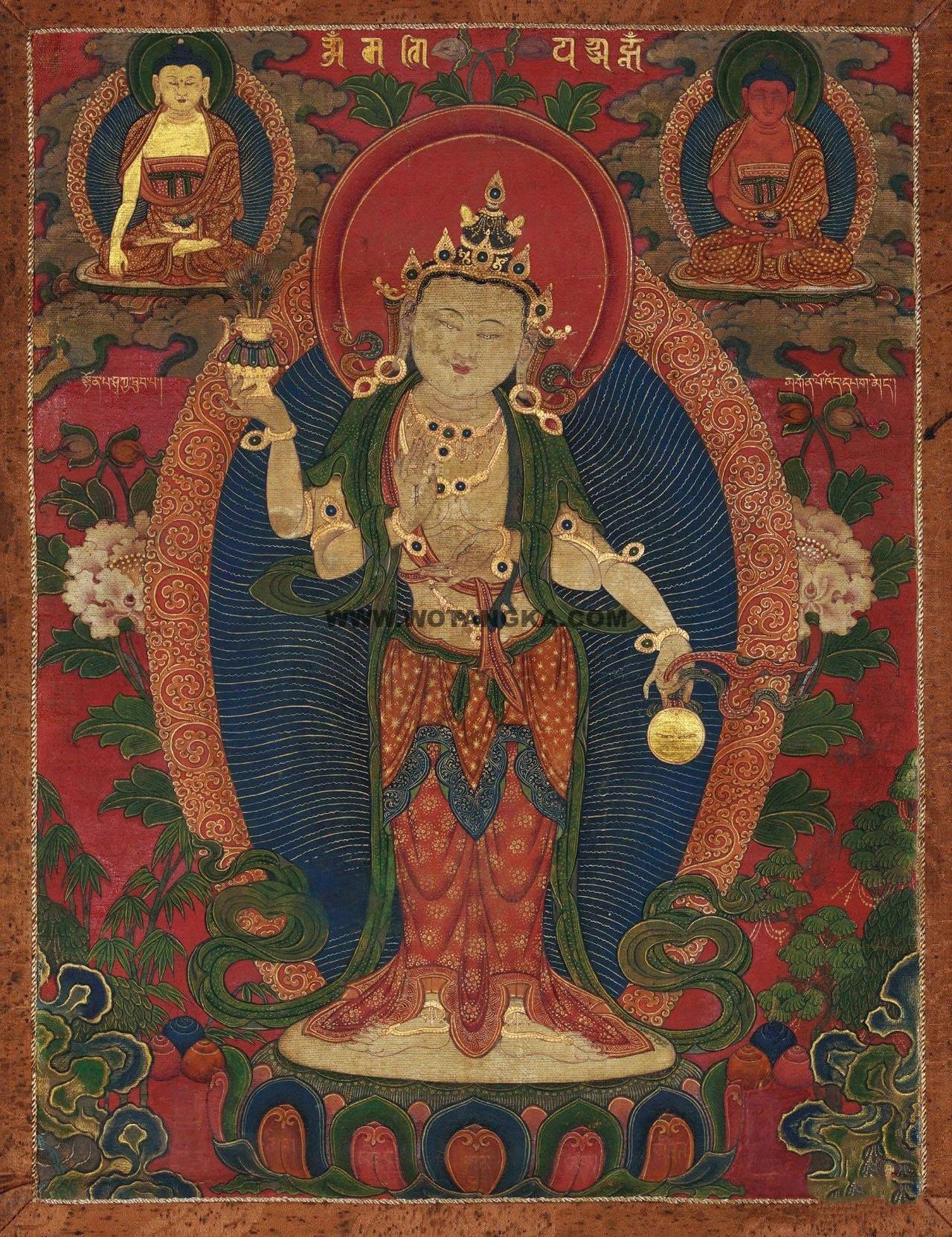 沃唐卡编号AC31634:启目观音