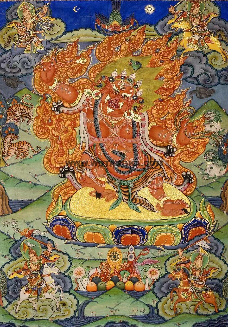 沃唐卡编号AC40721：马头明王