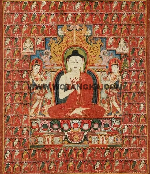 沃唐卡编号AC69433:大日如来