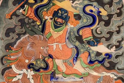 沃唐卡编号AC86946：具誓金刚护法