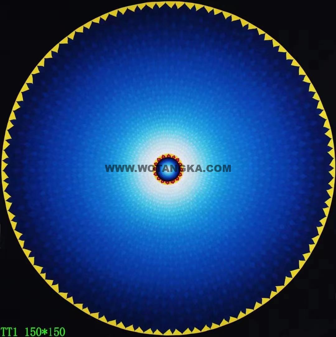 编号138-305810：彩绘唐卡-宇宙冥想坛城（100*100CM左右）