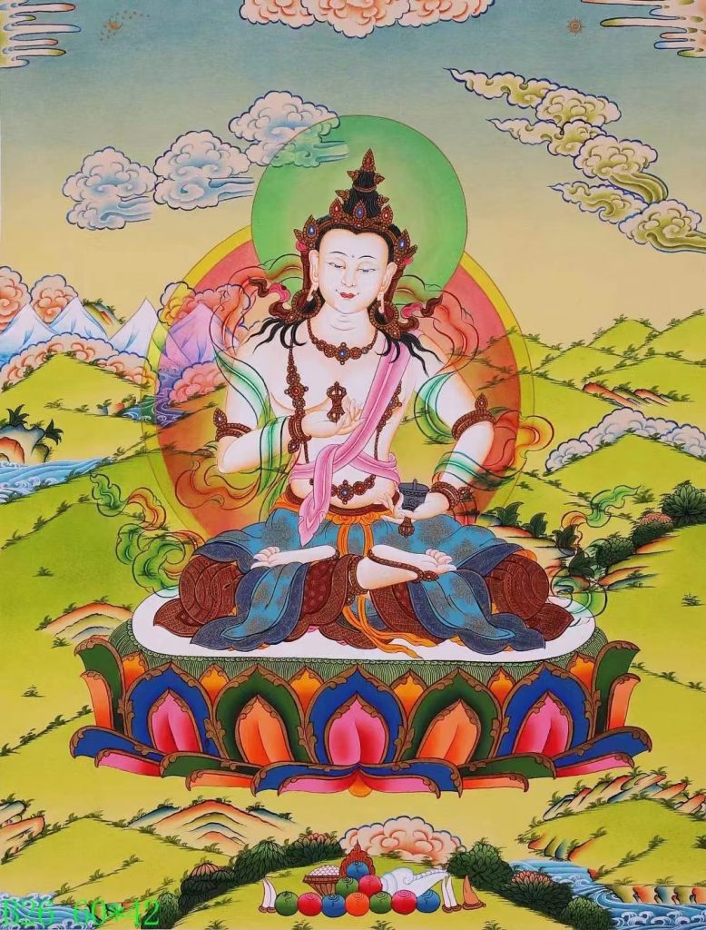 编号138-483543：彩绘唐卡-金刚萨埵（60*42CM左右）