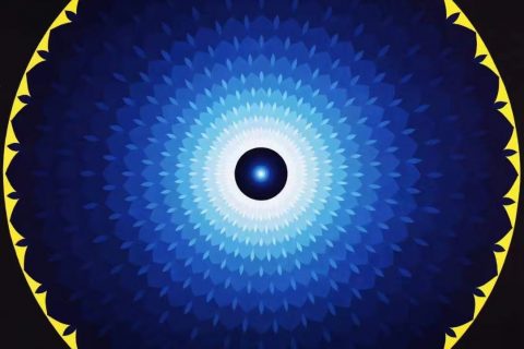 编号138-497565：彩绘唐卡-宇宙冥想坛城（100*100CM左右）