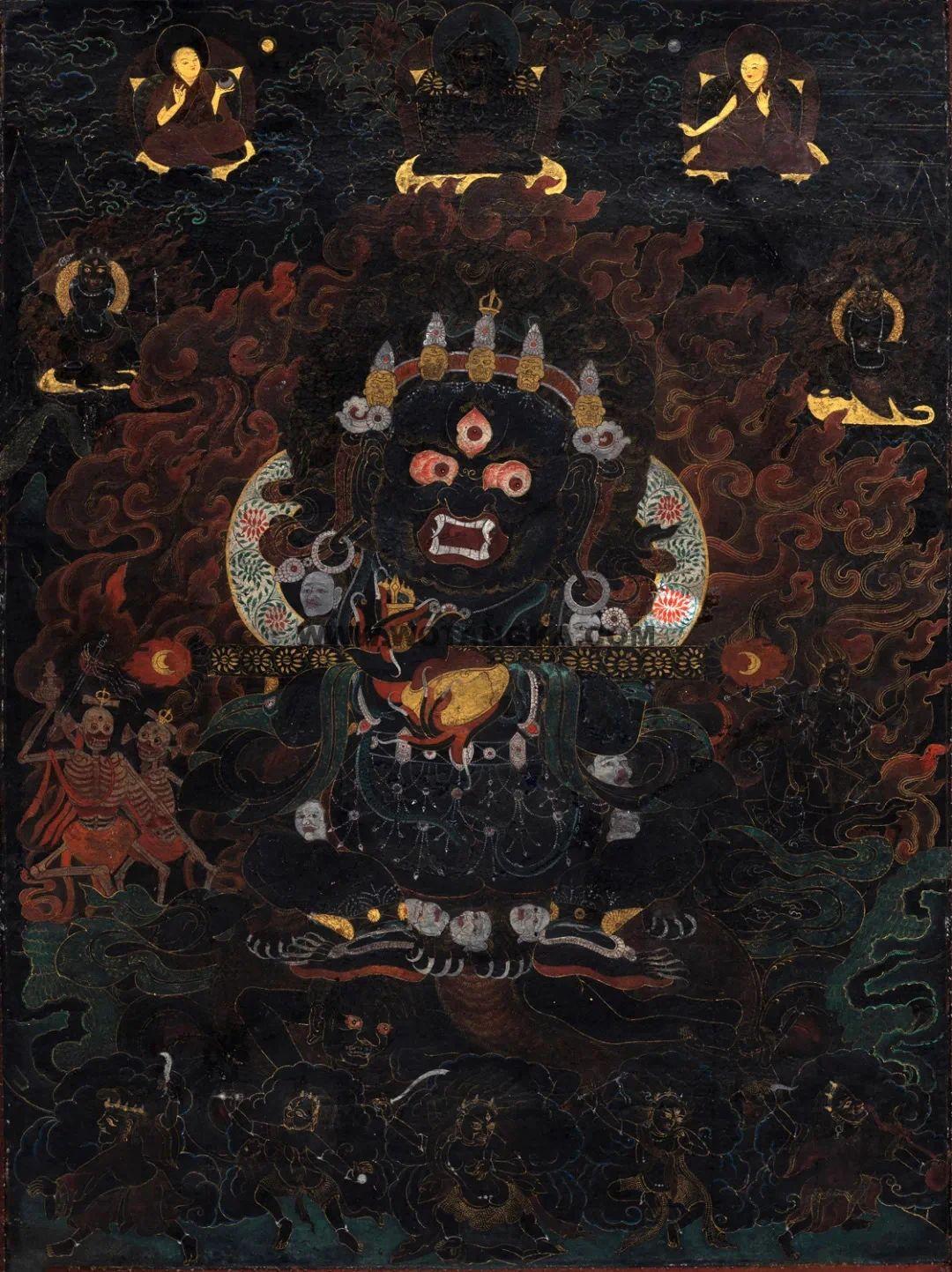 沃唐卡编号AC49941:宝杖怙主