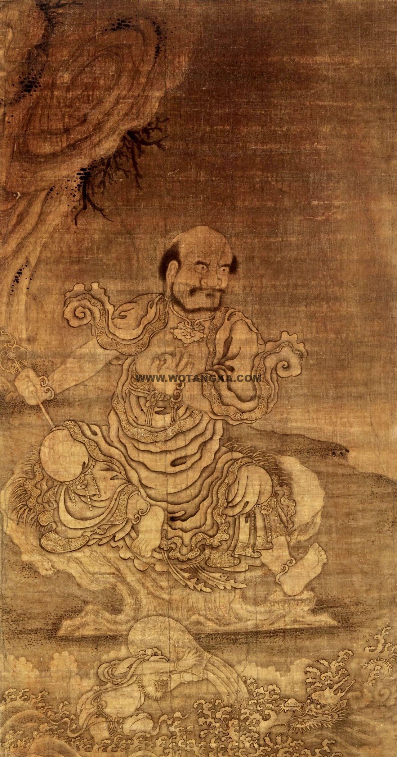 沃唐卡编号AC53075：那迦犀尊者