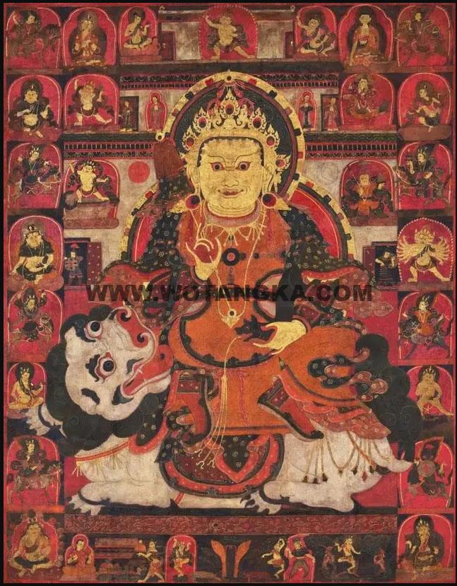 沃唐卡编号AC64771：财宝天王
