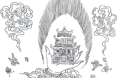 2023.04.19-密乘“金刚界”五部佛手白描线稿大全