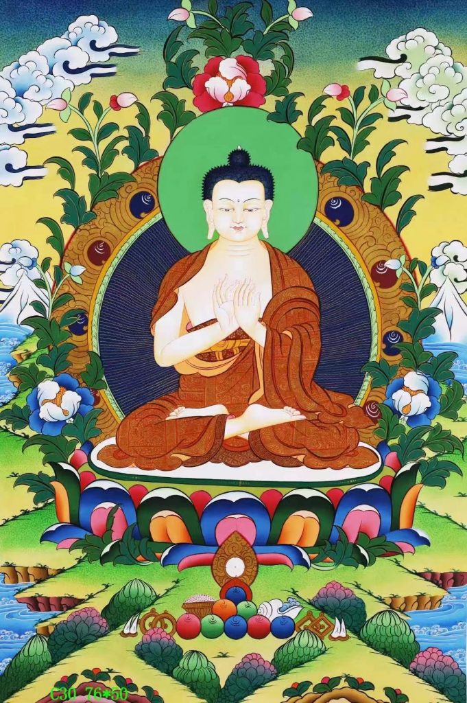 编号138-916077：彩绘唐卡-大日如来（76*50CM左右）