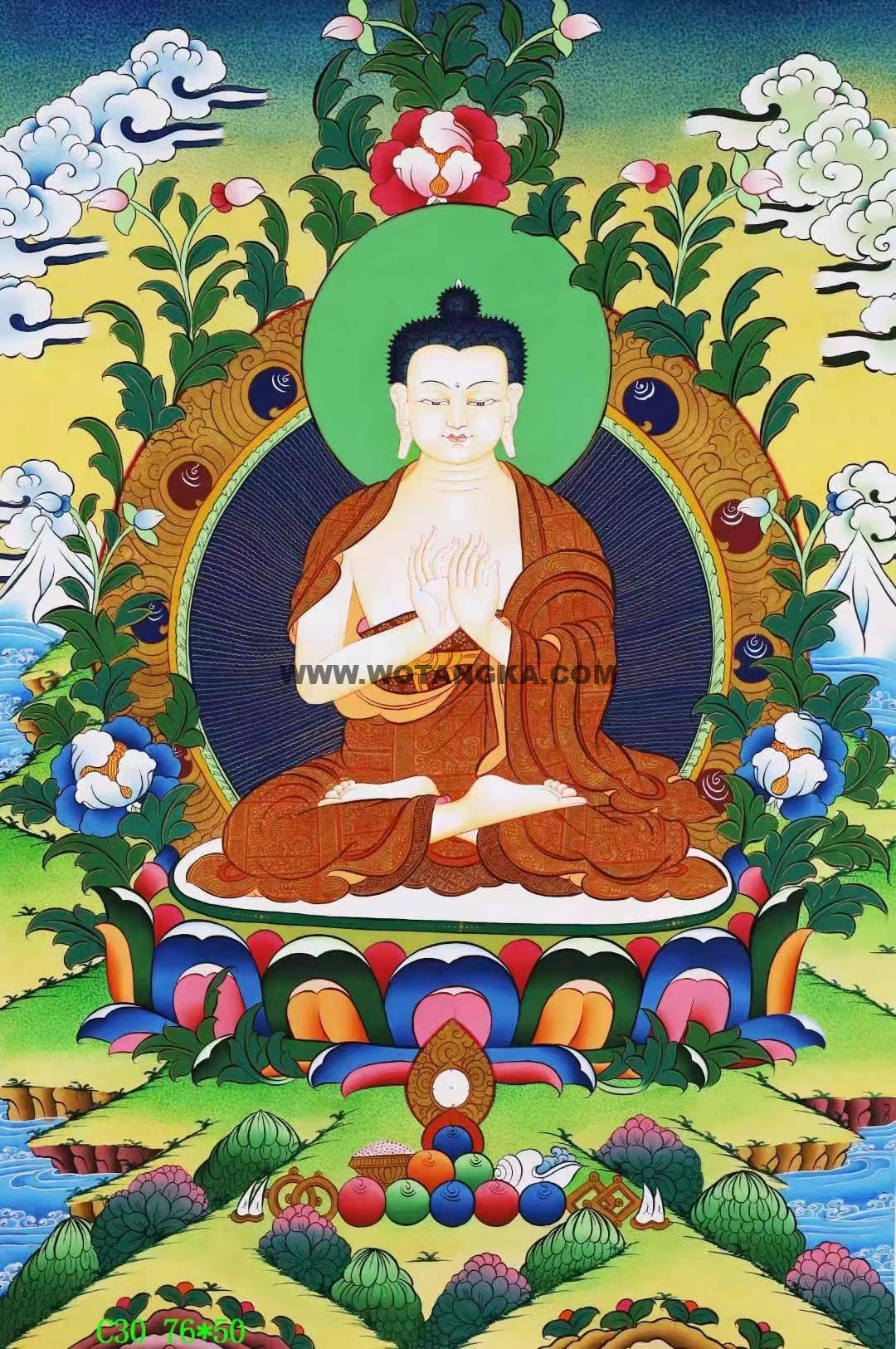 编号138-916077:彩绘唐卡-大日如来(76*50CM左右)