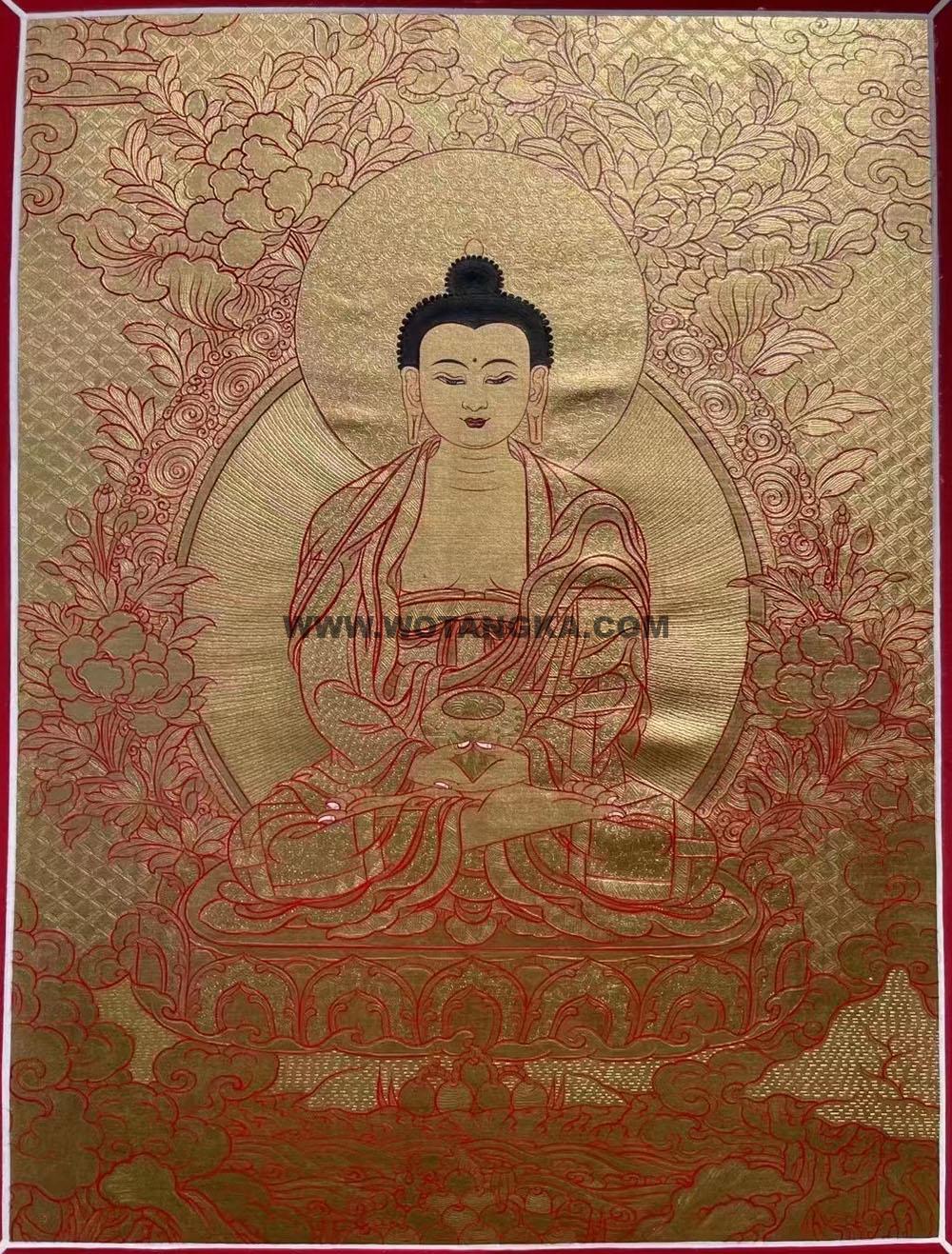 编号188-197012:黄金唐卡-阿弥陀佛(30*20CM左右)
