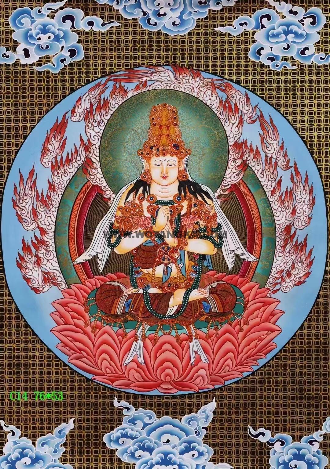 编号138-779325:彩绘唐卡-大日如来(76*53CM左右)