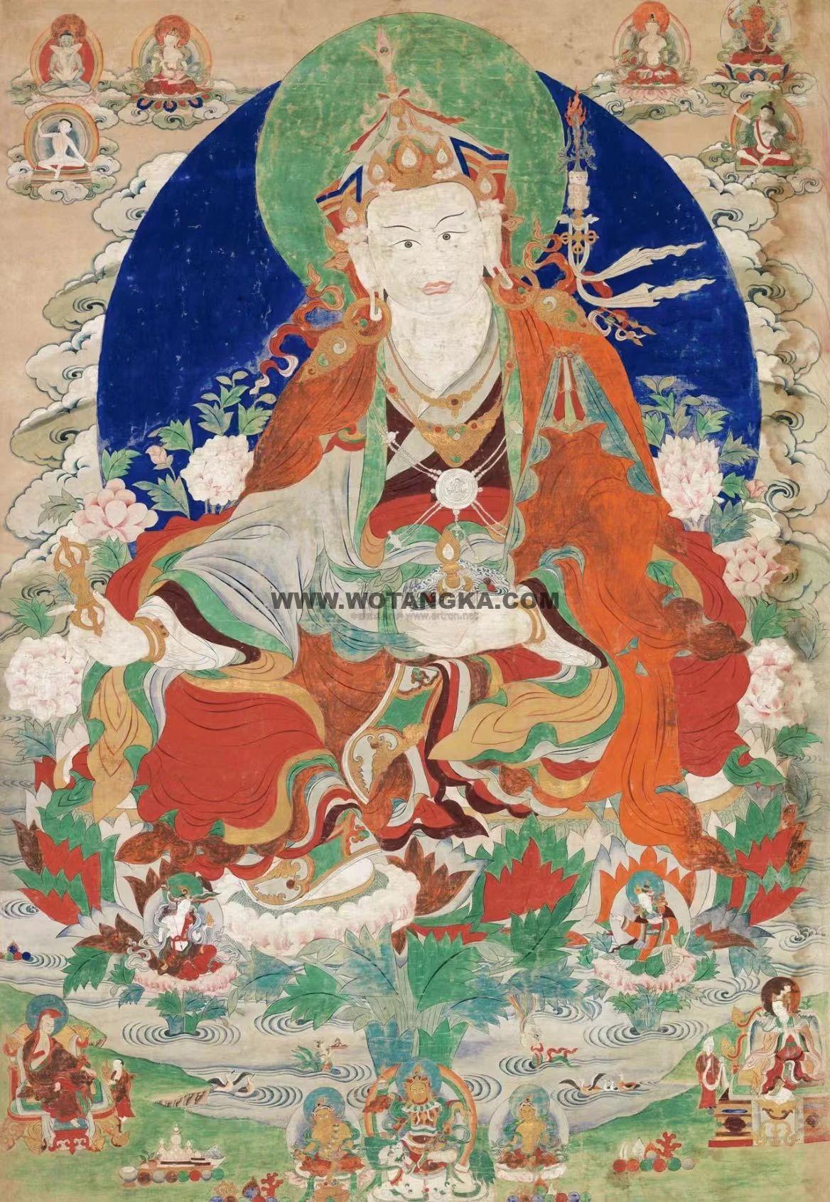 沃唐卡编号AC19172：莲花生大师