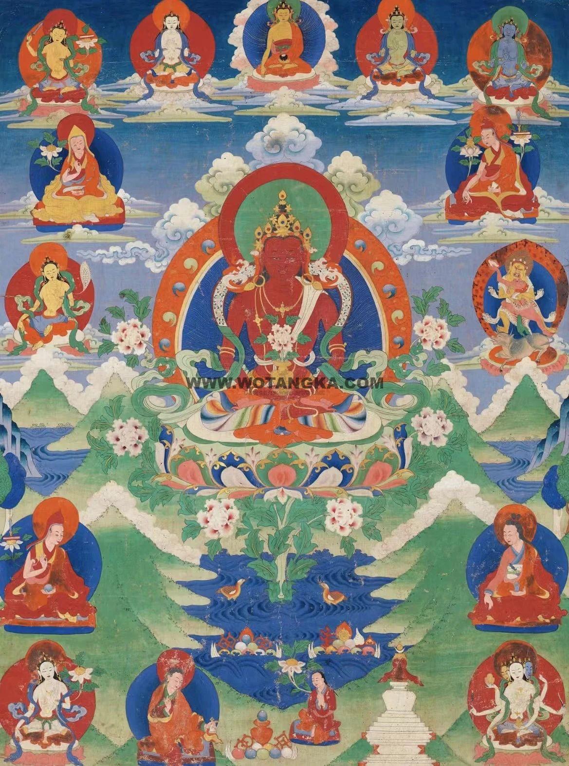 沃唐卡编号AC24196：无量寿佛