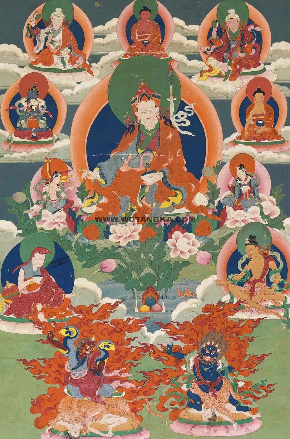 沃唐卡编号AC36696：莲花生