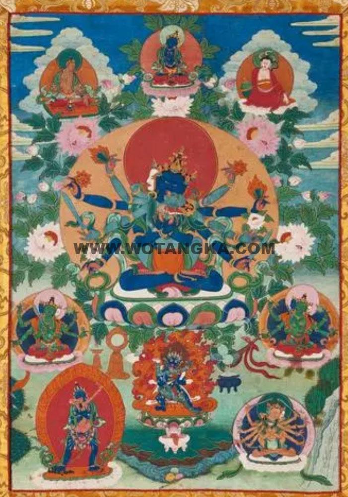 沃唐卡编号AC52839：密集金刚