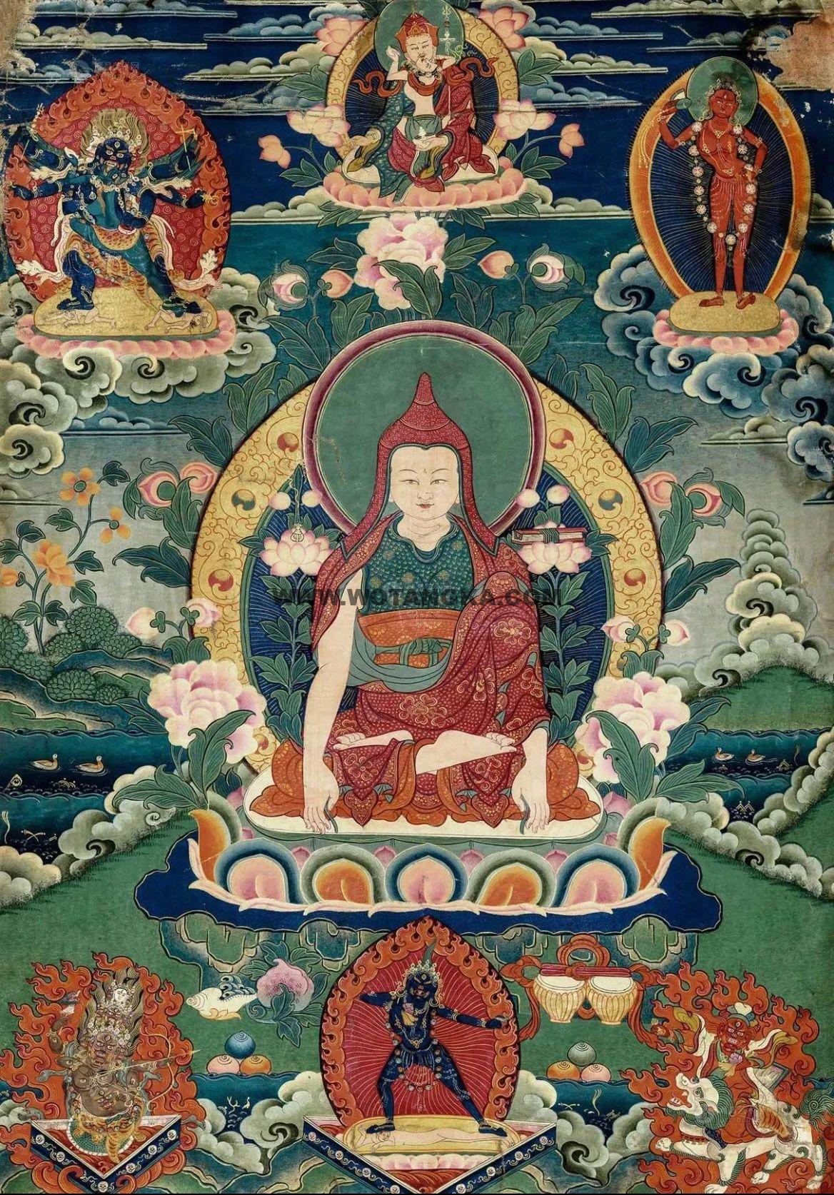 沃唐卡编号AC55503： 龙钦巴尊者