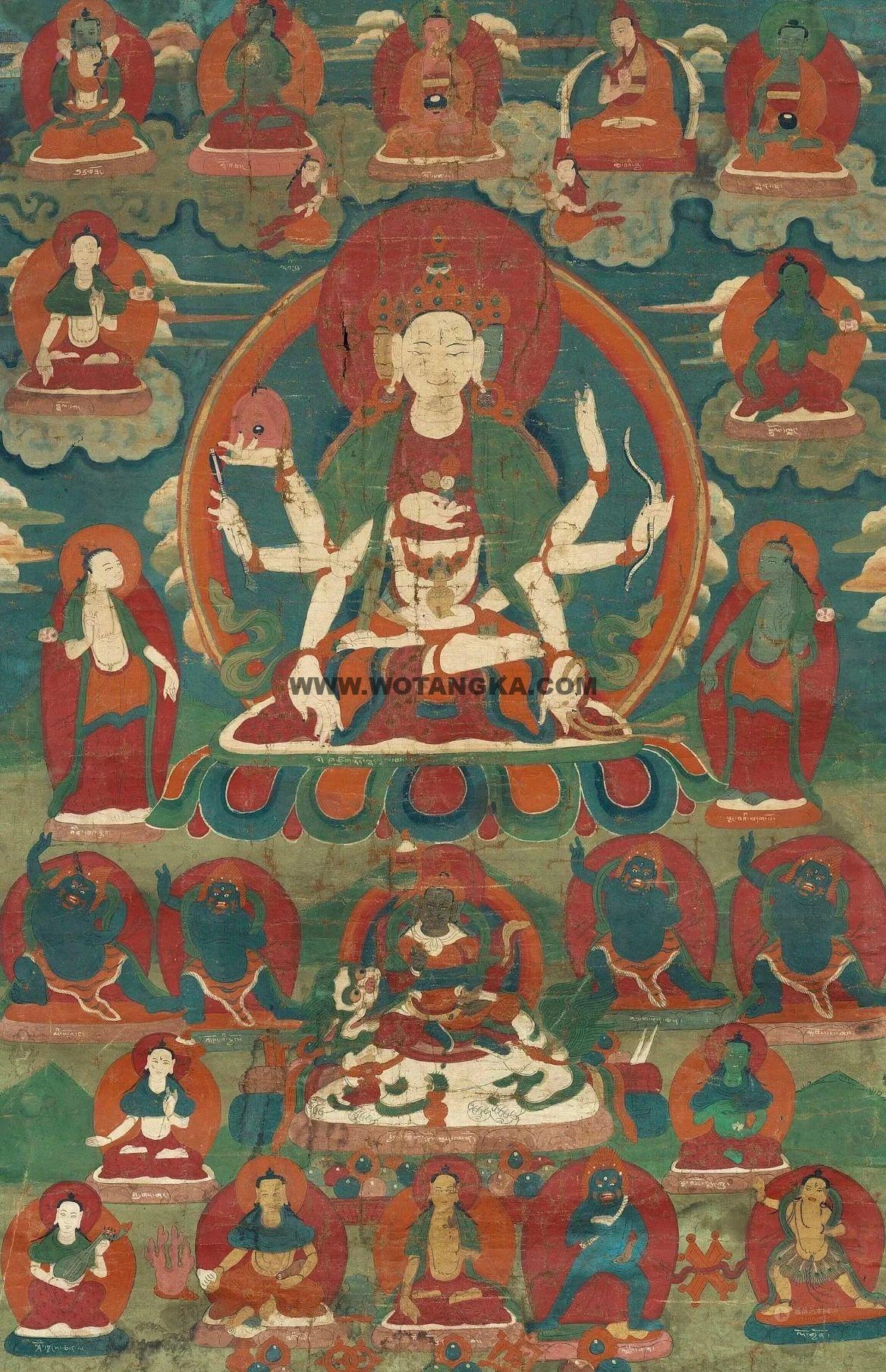 沃唐卡编号AC59681：尊胜佛母