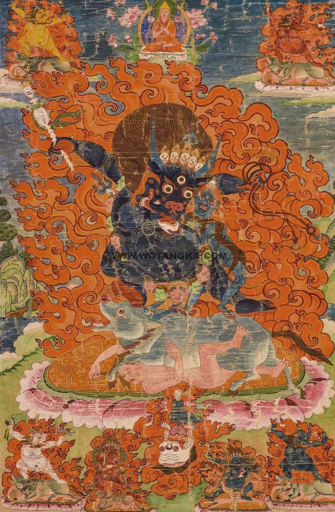 沃唐卡编号AC70088:阎摩敌