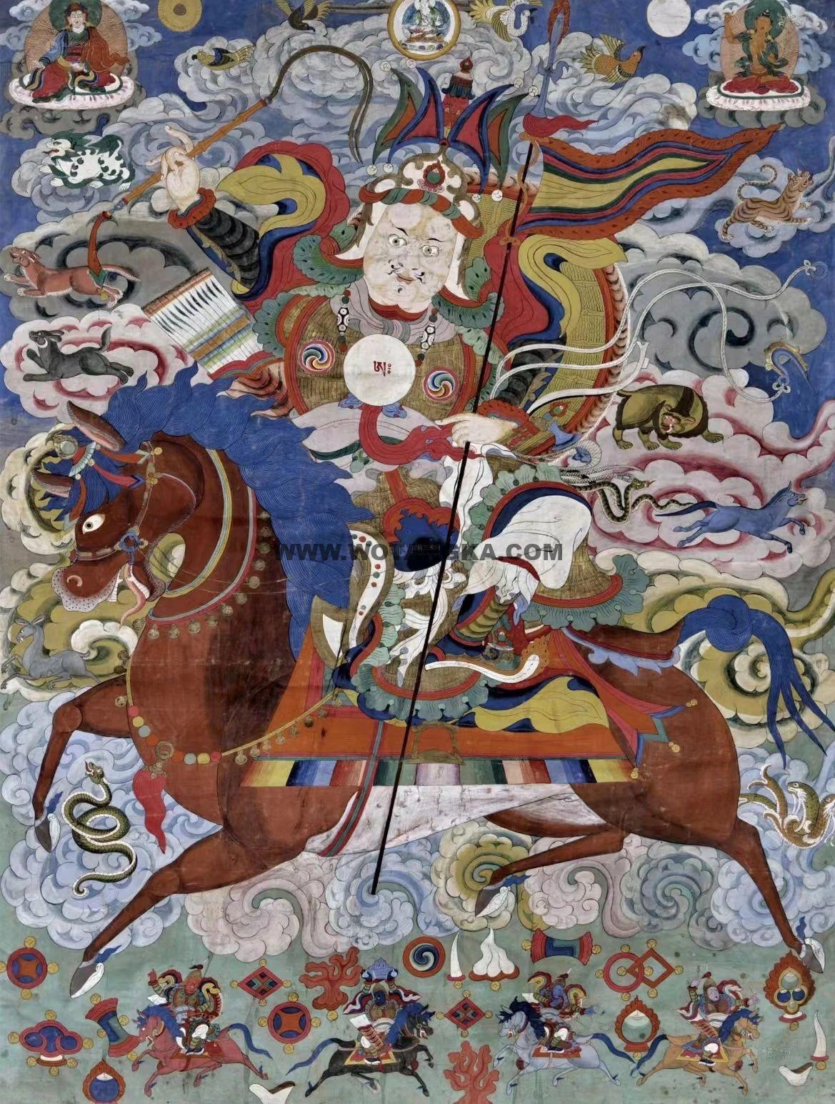 沃唐卡编号AC76348:格萨尔王