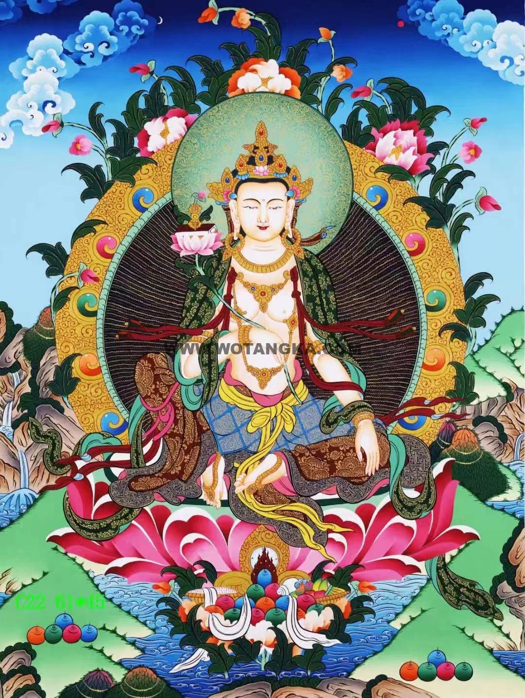 编号138-346845:彩绘唐卡-普贤菩萨(61*45CM左右)