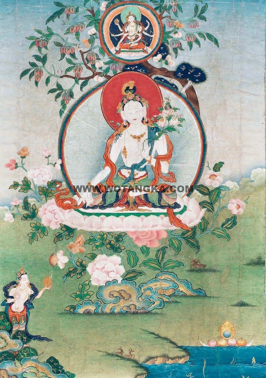 沃唐卡编号AC18058:白度母