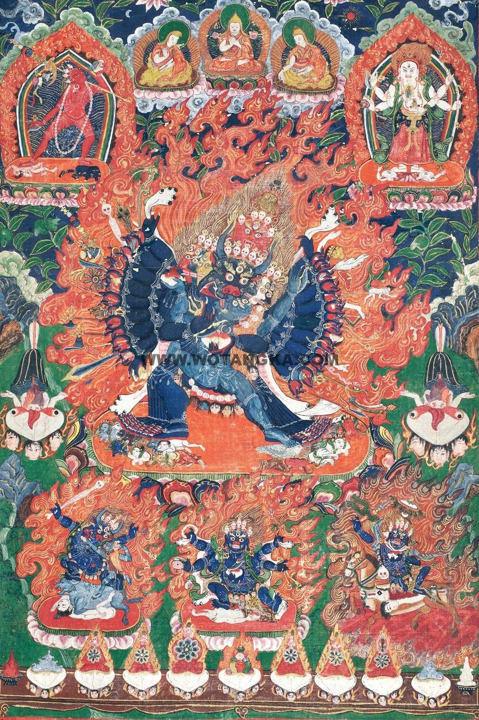 沃唐卡编号AC32194：大威德金刚