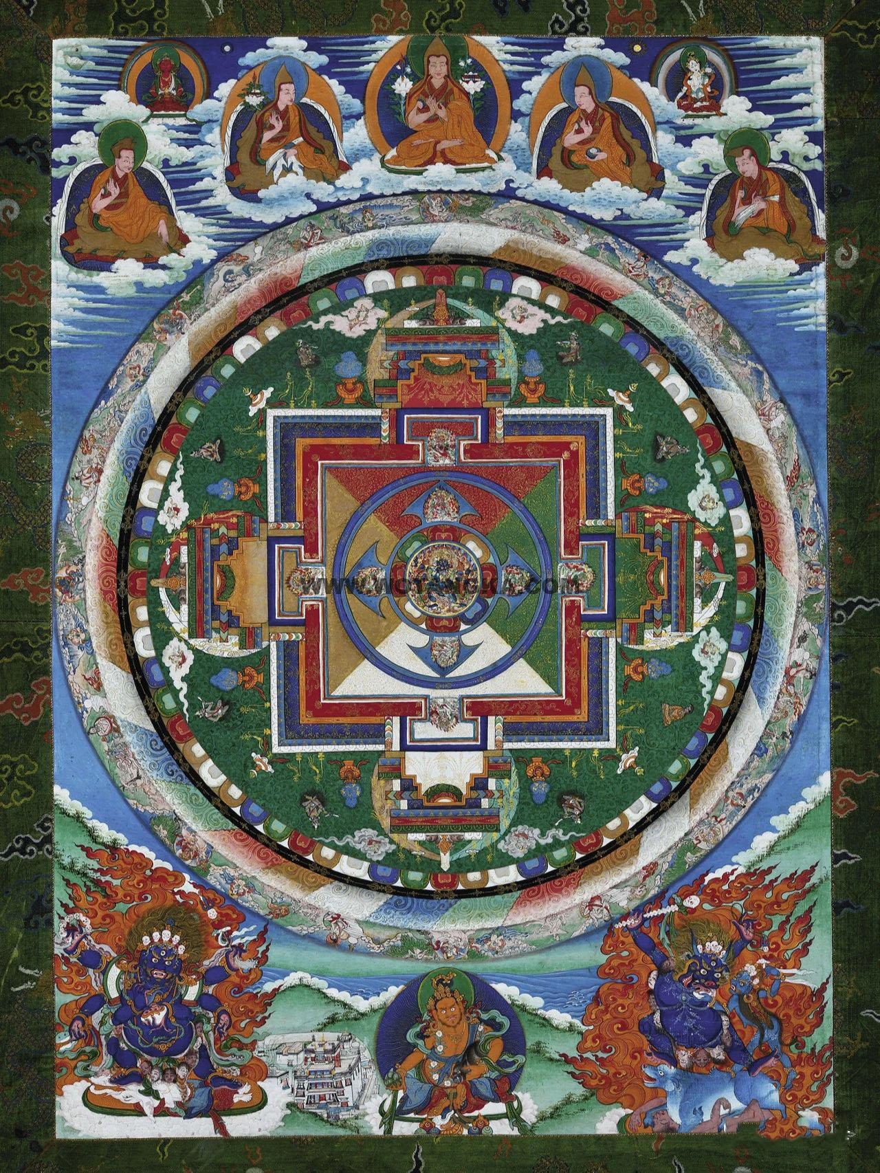 沃唐卡编号AC66759:大轮金刚手坛城