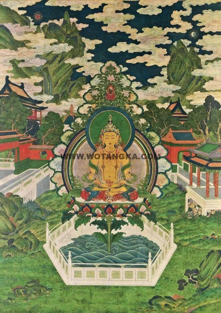 沃唐卡编号AC88573：无量寿佛