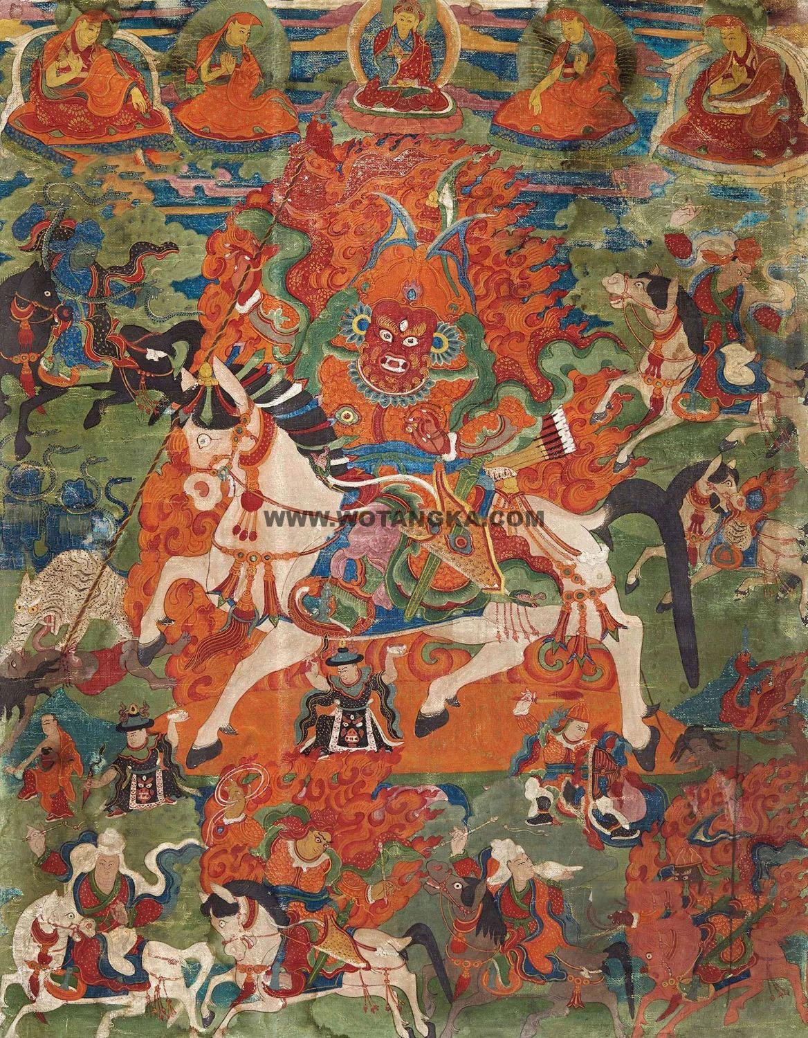 沃唐卡编号AC92507:乃琼护法