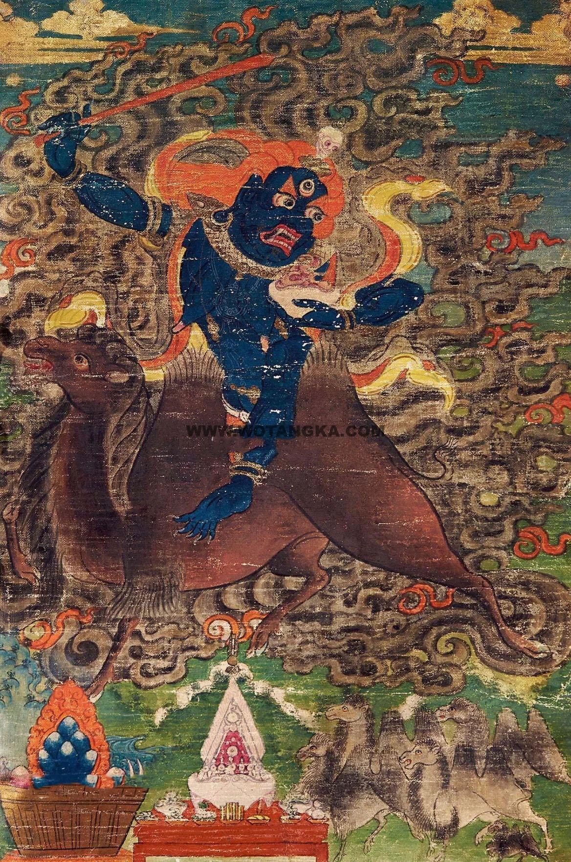 沃唐卡编号AC92965：冬日天女