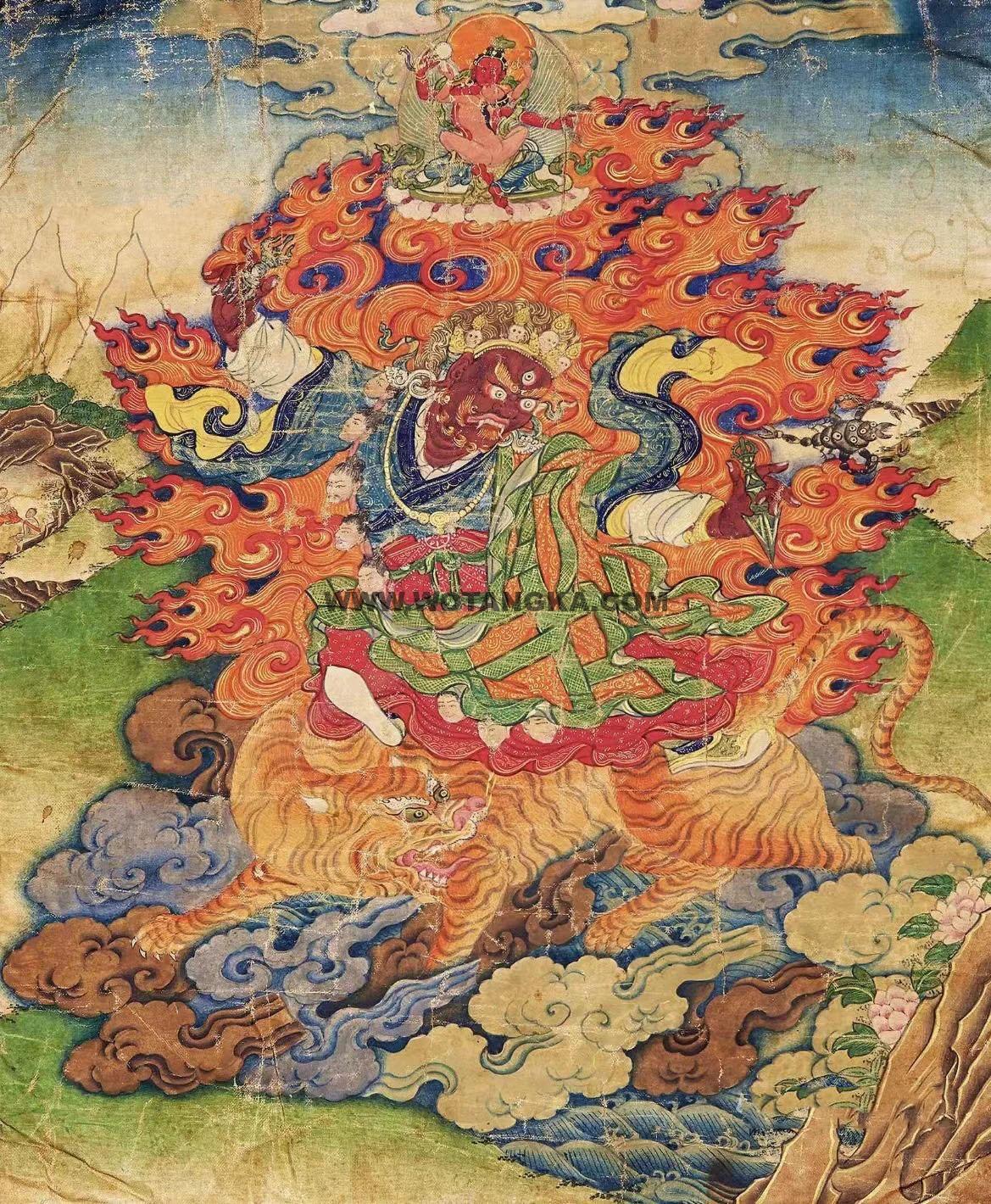 沃唐卡编号AC93351：忿怒莲师