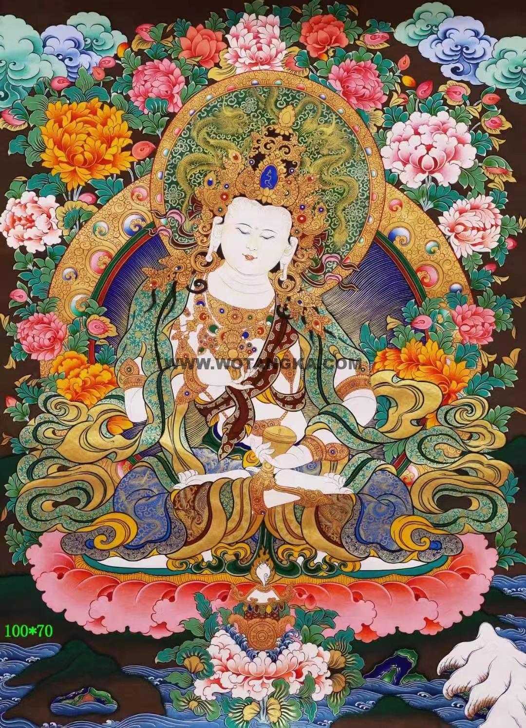 编号138-253295:彩绘唐卡-金刚萨埵(100*70CM左右)