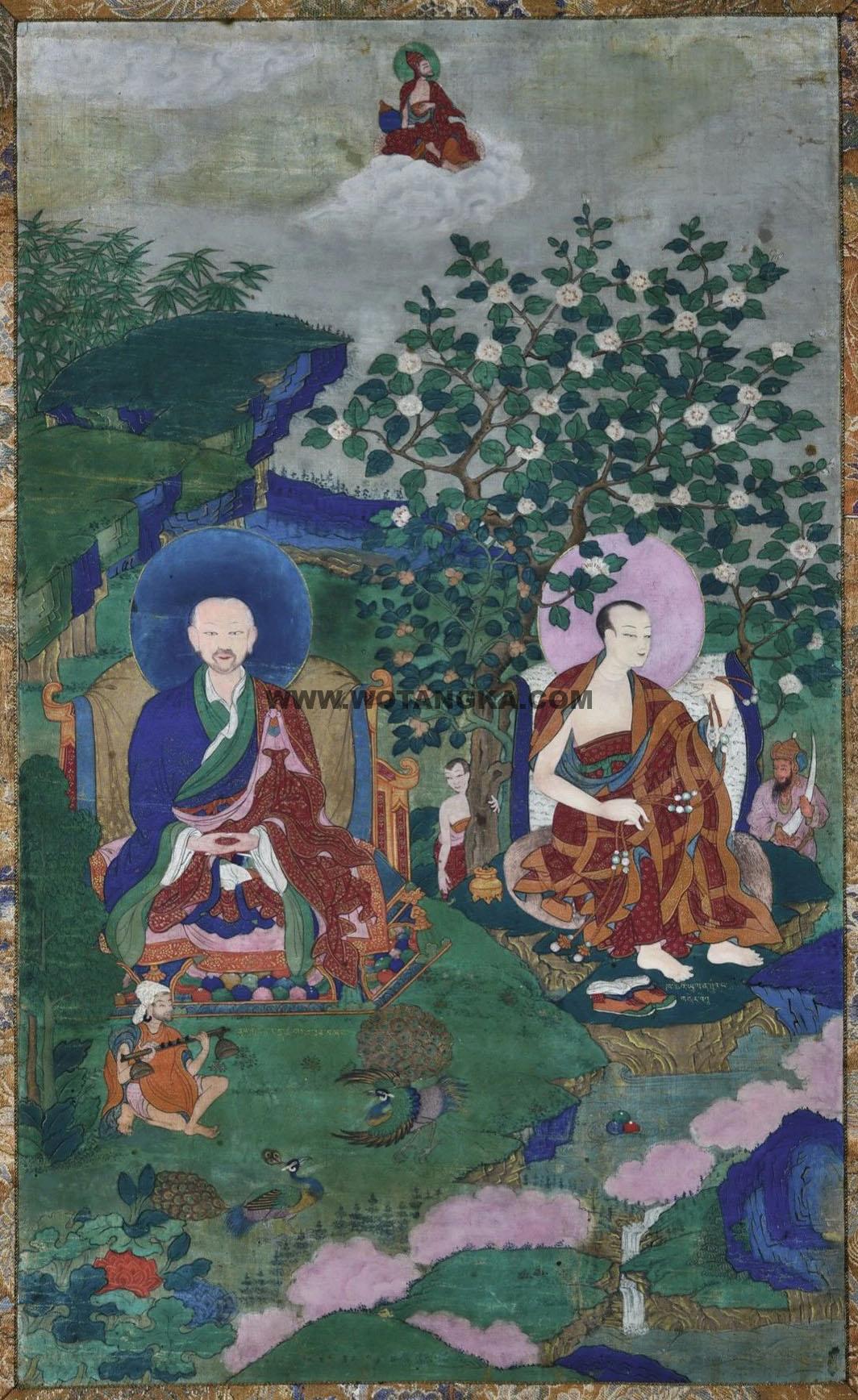 沃唐卡编号AC11764：二罗汉